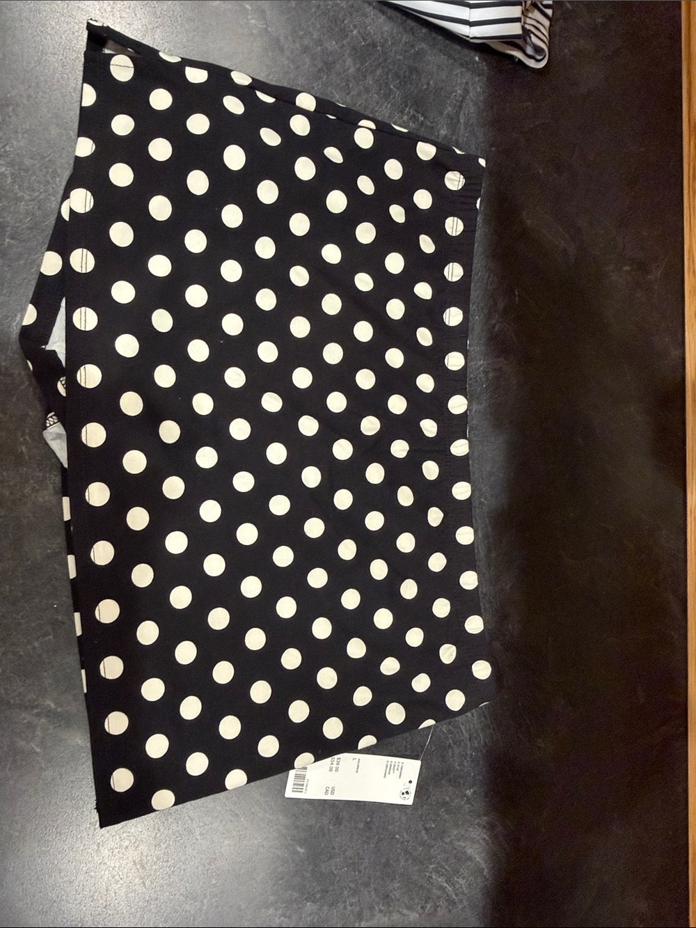 Urban Outfitters Black and White Polka Dot Skort